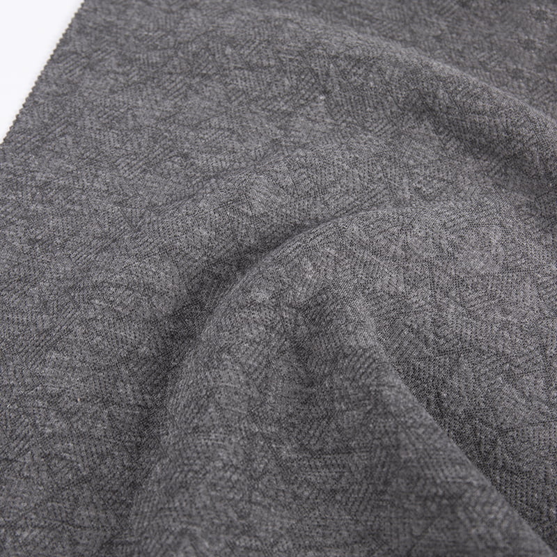 Reliëf windmolen gebreide jacquard polyester viscose spandex sportkleding stoffen voor kleding AW23026