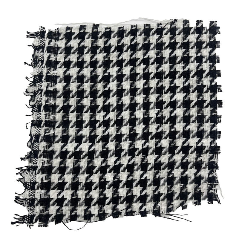 100 polyester houndstooth fijne textuur geweven stoffen voor kleding 2138